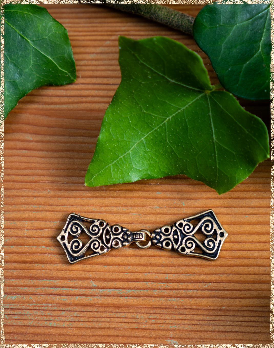 Hakenschließe Merowinger Bronze versilbert